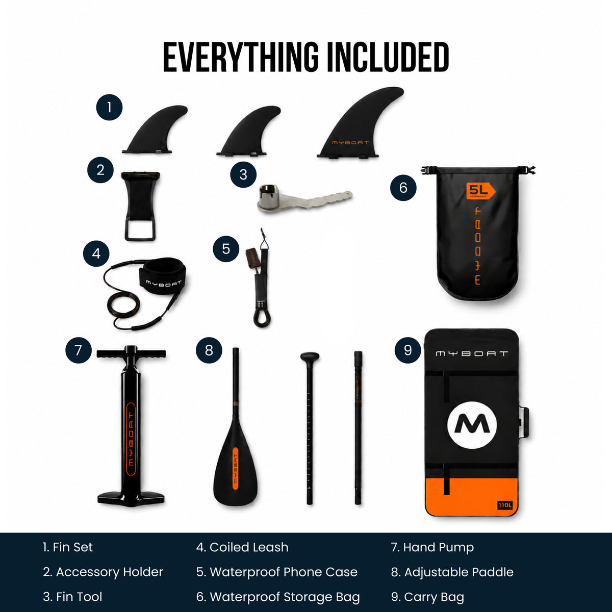 Sunset Orange Paddle Board – 11'6