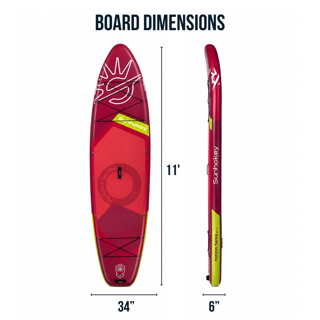 Sunset Red Paddle Board – 11'